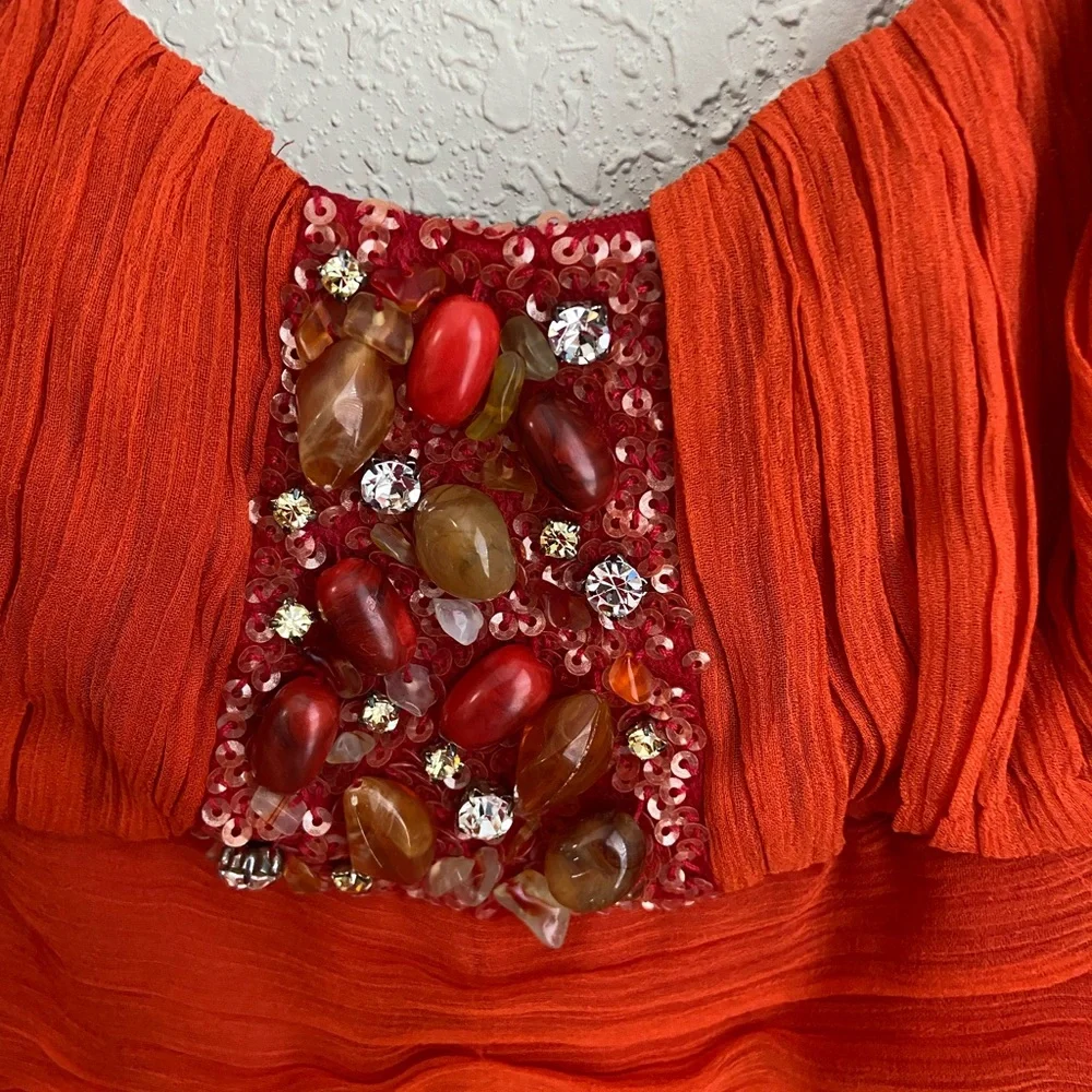 BCBG MaxAzria Silk Cocktail Special Occasion Dress Size 6 - Picture 10 of 16